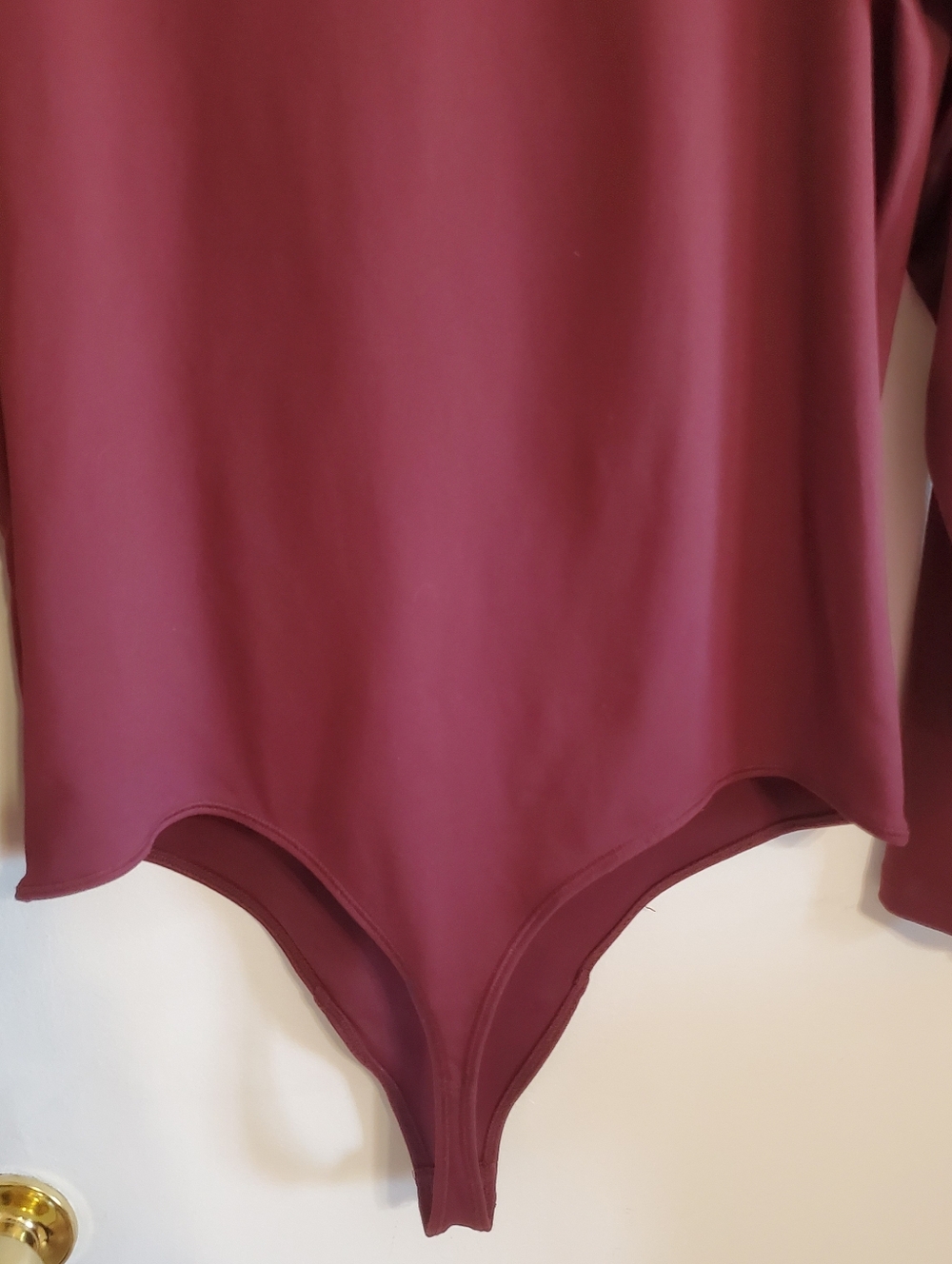Abercrombie & Fitch Soft A&F Square neck Burgundy ‘corset’ BodySuit Size XL - Picture 7 of 10